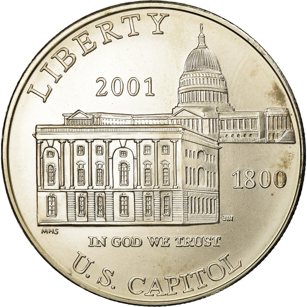 Coin, United States, Dollar, 2001, U.S. Mint, Philadelphia, MS(63), Silver
