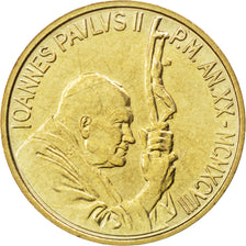 Coin, VATICAN CITY, John Paul II, 20 Lire, 1998, MS(63), Aluminum-Bronze, KM:294