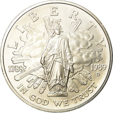 Coin, United States, Dollar, 1989, U.S. Mint, Denver, MS(63), Silver, KM:225