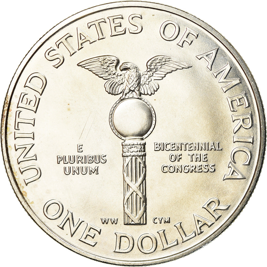 Coin, United States, Dollar, 1989, U.S. Mint, Denver, MS(63), Silver, KM:225