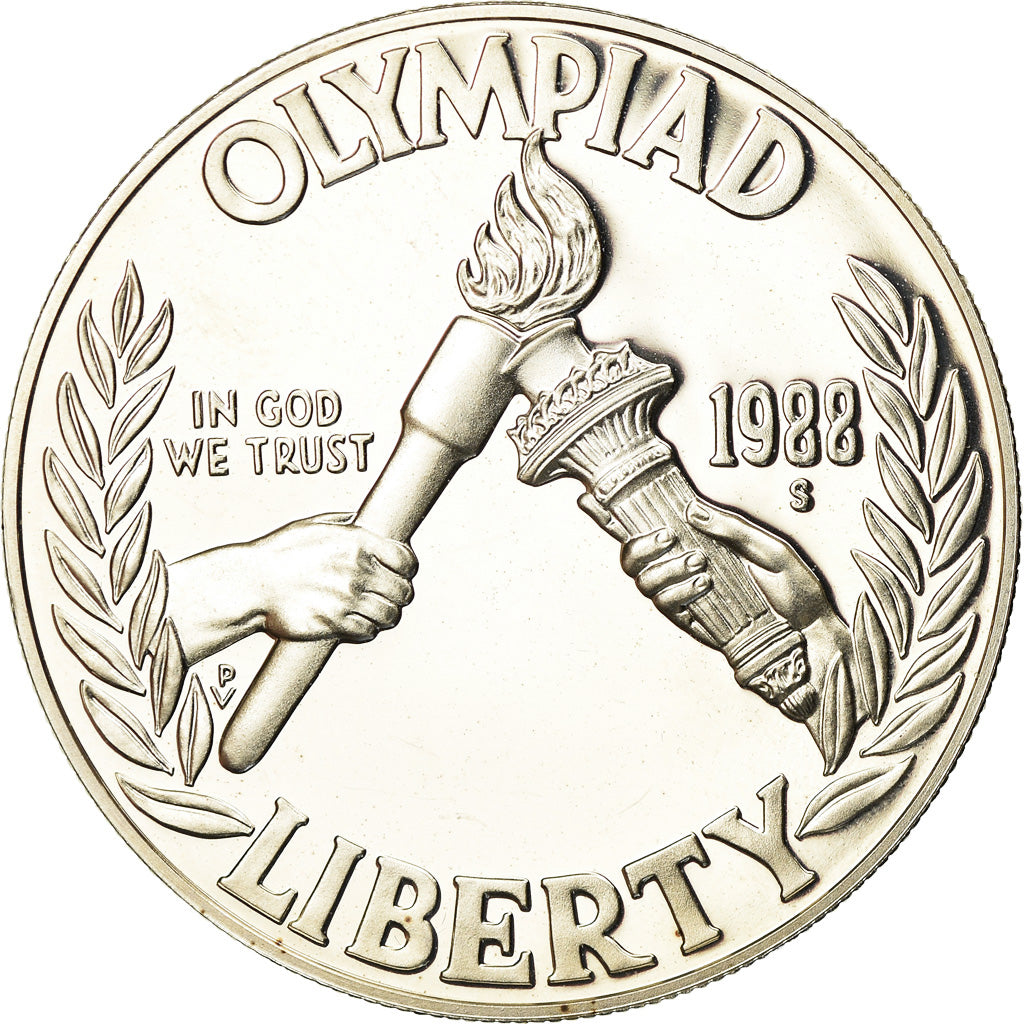 Coin, United States, Dollar, 1988, U.S. Mint, San Francisco, MS(63), Silver