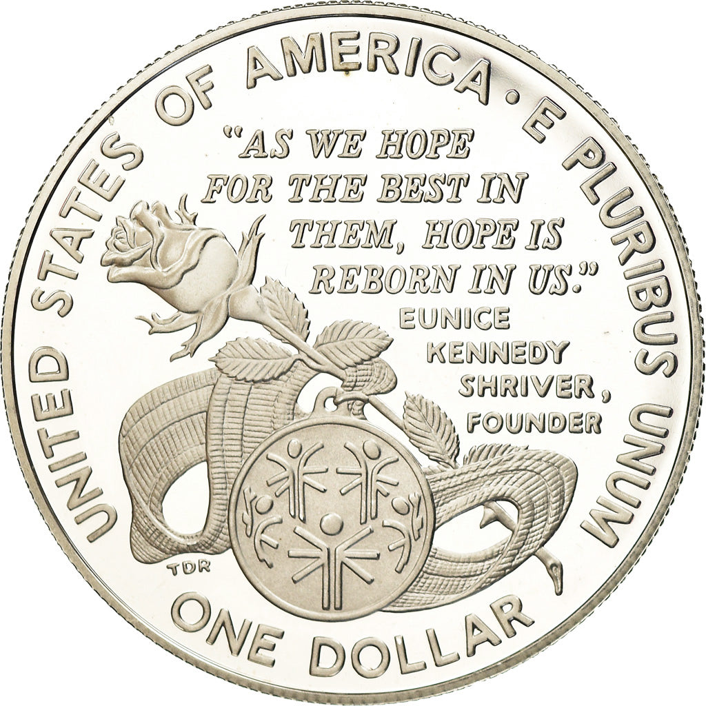 Coin, United States, Dollar, 1995, U.S. Mint, Philadelphia, MS(63), Silver
