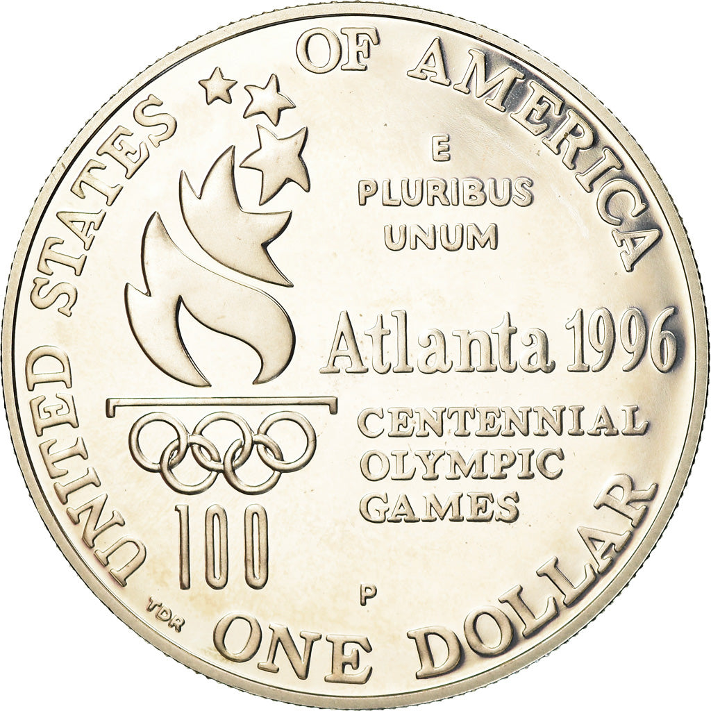 Coin, United States, Dollar, 1996, U.S. Mint, Philadelphia, MS(63), Silver