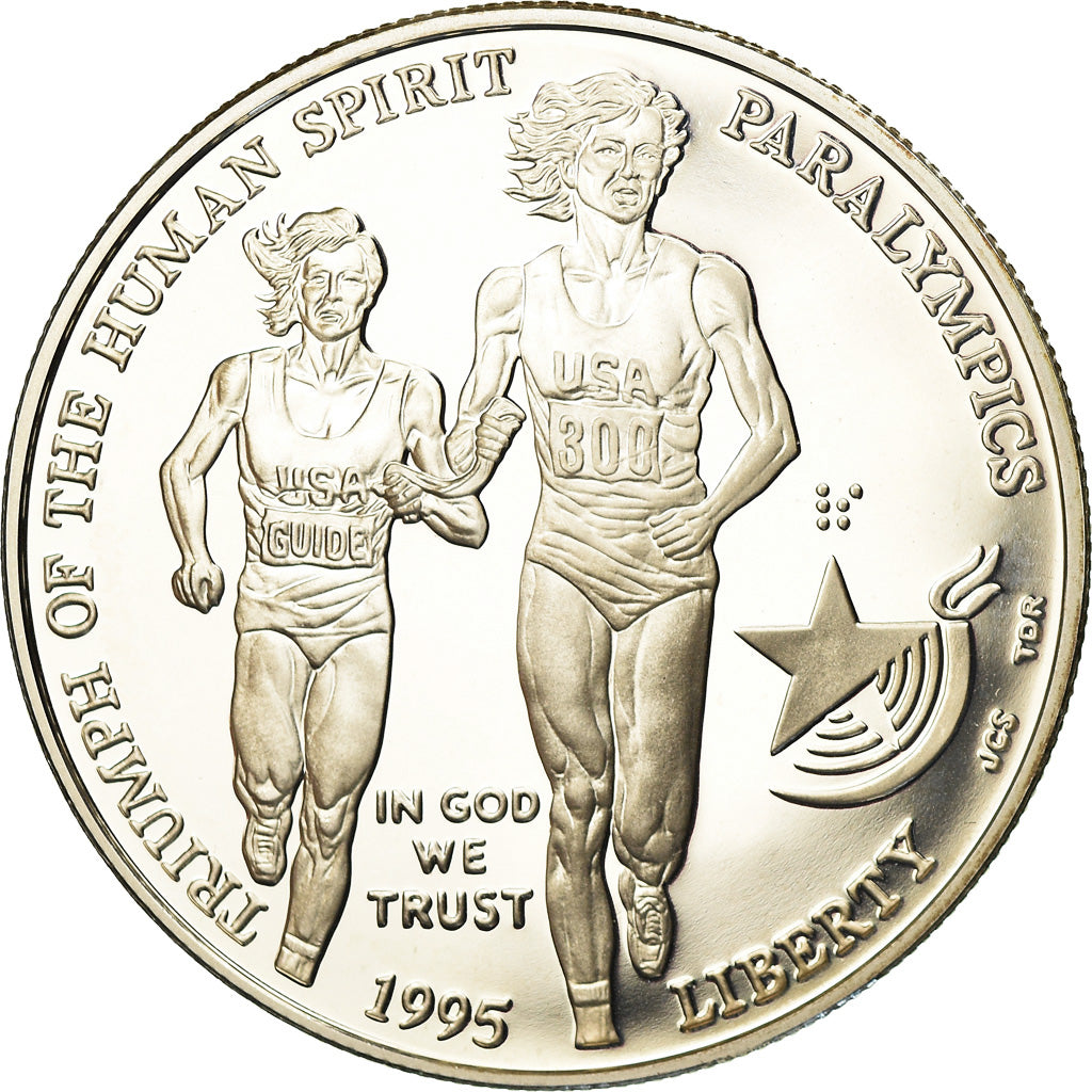 Coin, United States, Dollar, 1995, U.S. Mint, Philadelphia, MS(63), Silver