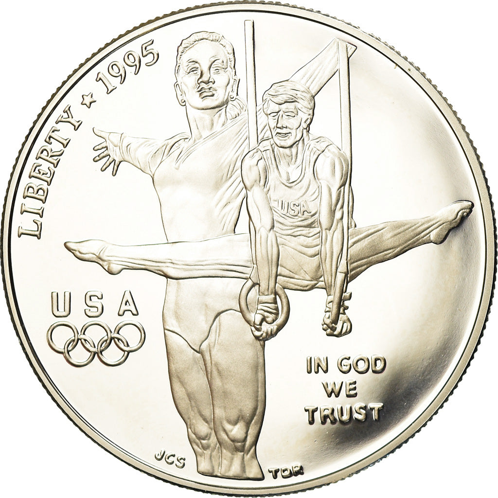 Coin, United States, Dollar, 1995, U.S. Mint, Philadelphia, MS(63), Silver