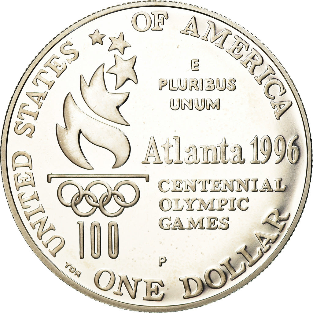 Coin, United States, Dollar, 1996, U.S. Mint, Philadelphia, MS(63), Silver