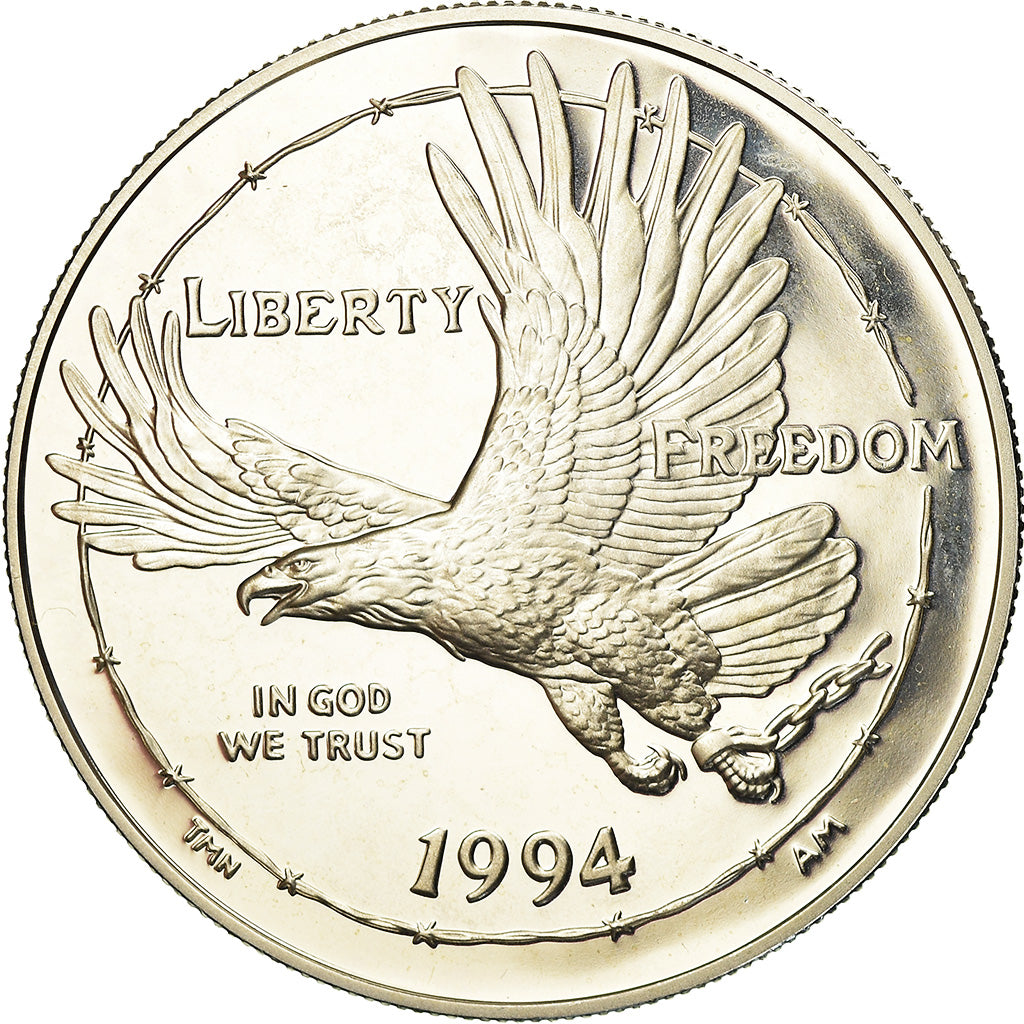 Coin, United States, Dollar, 1994, U.S. Mint, Philadelphia, MS(63), Silver