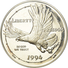 Coin, United States, Dollar, 1994, U.S. Mint, Philadelphia, MS(63), Silver