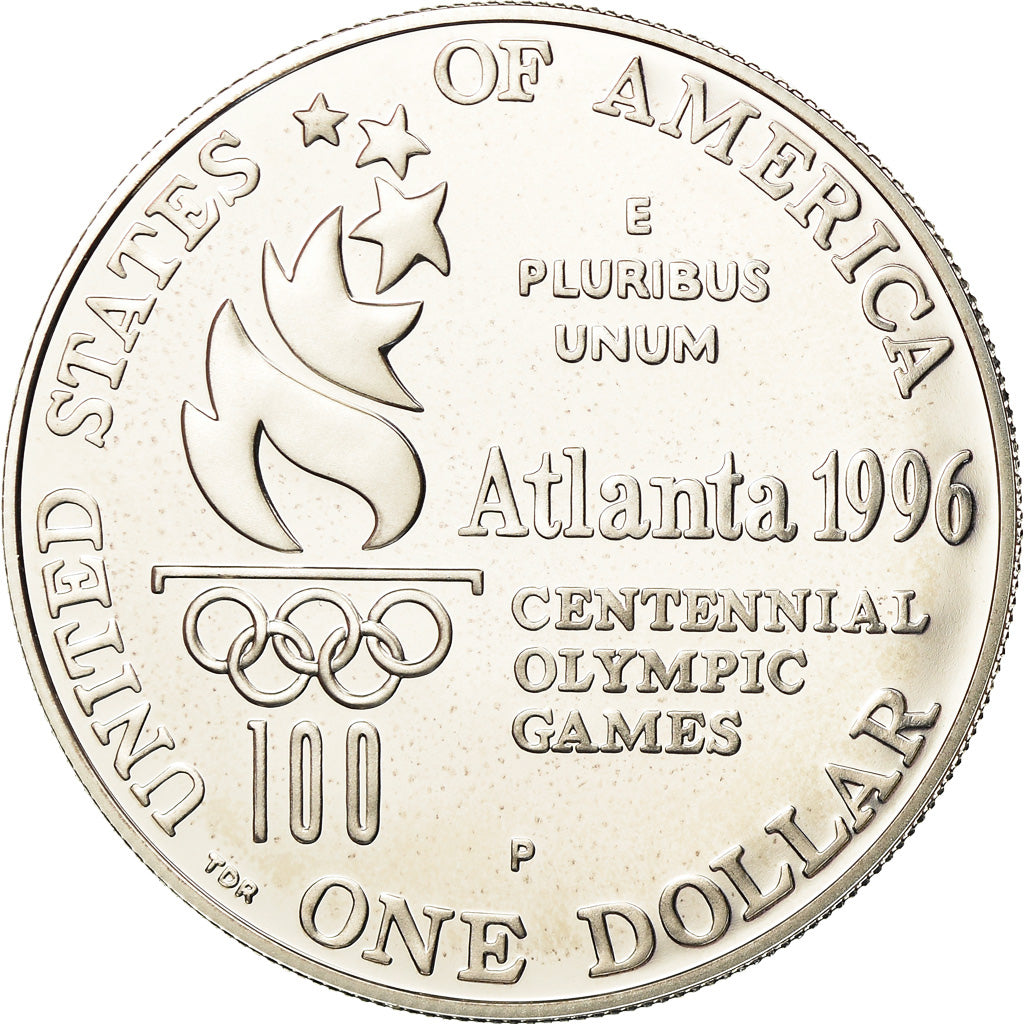 Coin, United States, Dollar, 1996, U.S. Mint, Philadelphia, MS(63), Silver