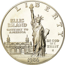Coin, United States, Dollar, 1986, U.S. Mint, San Francisco, MS(63), Silver
