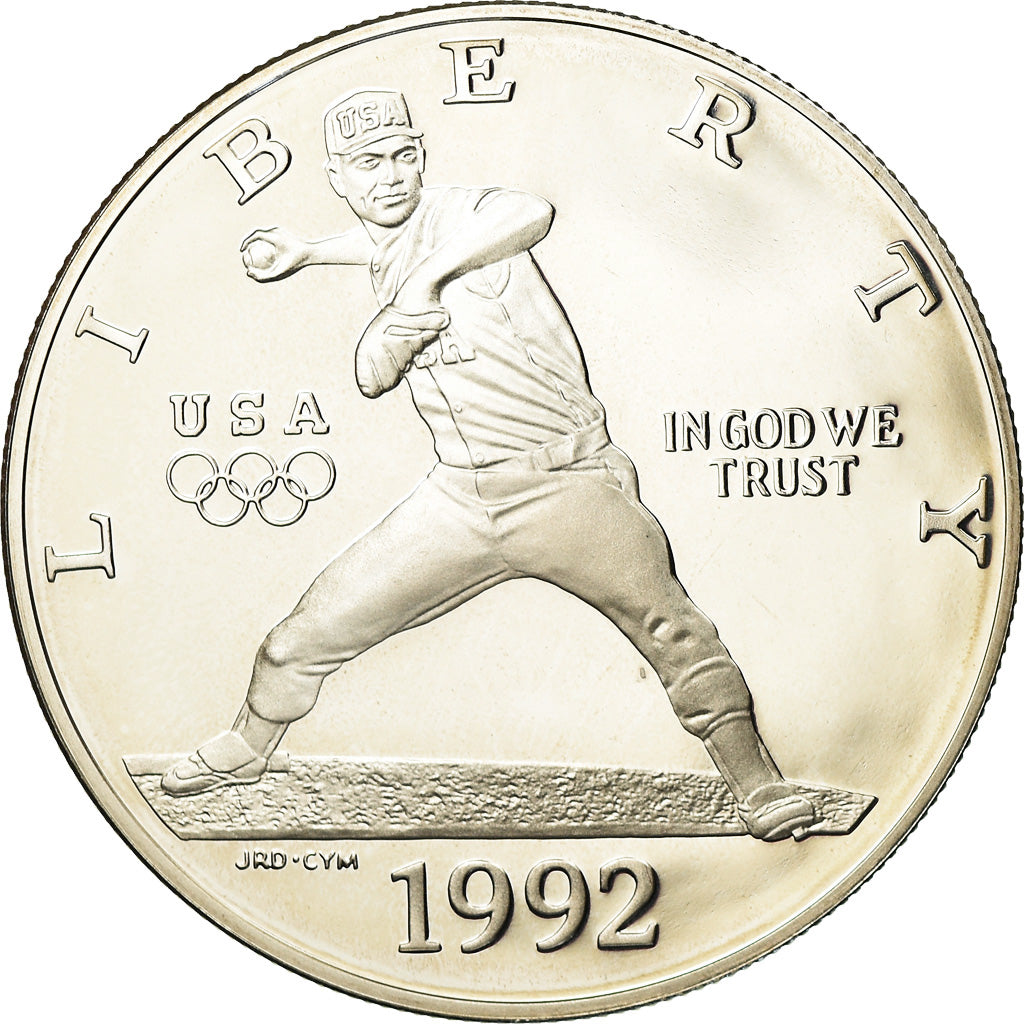 Coin, United States, Dollar, 1992, U.S. Mint, San Francisco, MS(63), Silver