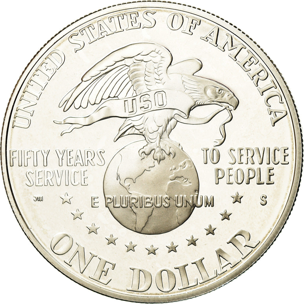 Coin, United States, Dollar, 1991, U.S. Mint, San Francisco, MS(63), Silver