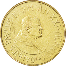 VATICAN CITY, 20 Lire, 1999, Rome, KM #306, MS(63), Aluminum-Bronze, 21.3, 3.60