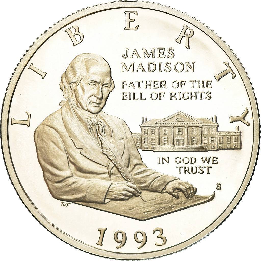 Coin, United States, Half Dollar, 1993, U.S. Mint, San Francisco, Proof, MS(64)