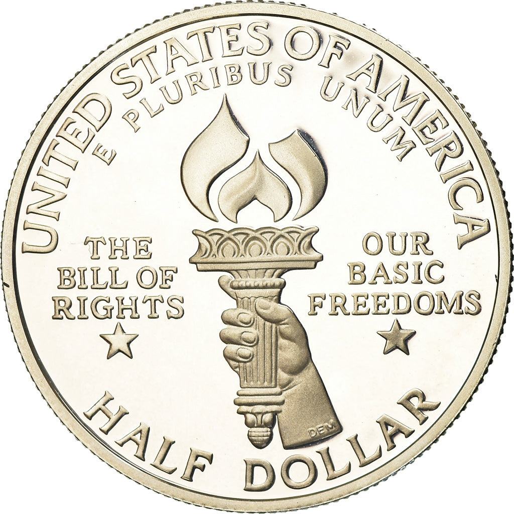 Coin, United States, Half Dollar, 1993, U.S. Mint, San Francisco, Proof, MS(64)