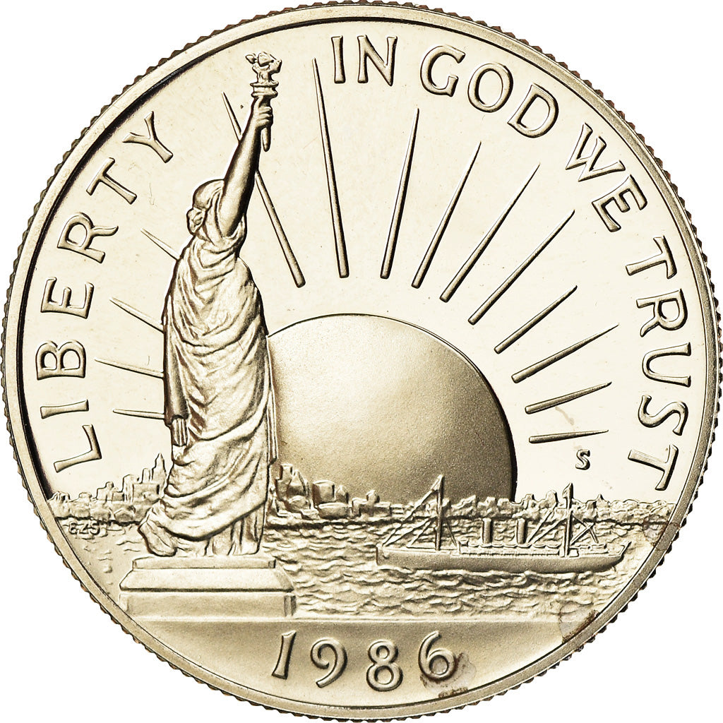 Coin, United States, Half Dollar, 1986, U.S. Mint, San Francisco, Proof, MS(64)