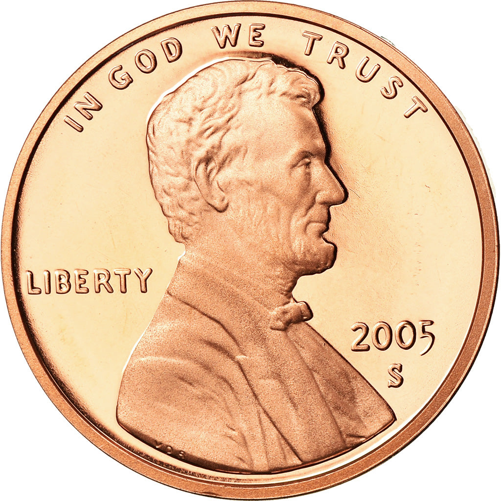 Coin, United States, Cent, 2005, San Francisco, Proof, MS(65-70), Copper Plated