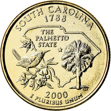 Moeda, Estados Unidos da América, Quarter, 2000, U.S. Mint, Philadelphia, MS(63)