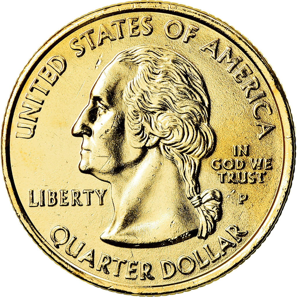 Moeda, Estados Unidos da América, Quarter, 2000, U.S. Mint, Philadelphia, MS(63)