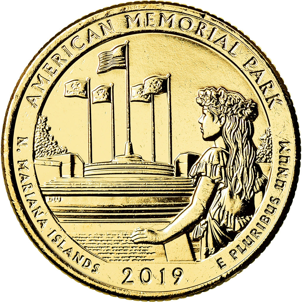 Coin, United States, Quarter, 2019, Denver, MS(63), Copper-Nickel Clad Copper