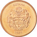 GUYANA, 5 Dollars, 2005, Royal Mint, KM #51, MS(63), Copper Plated Steel, 20.5,.