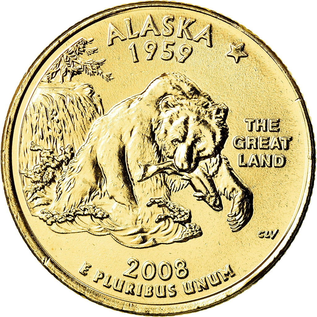 Coin, United States, Quarter, 2008, U.S. Mint, Philadelphia, MS(63)