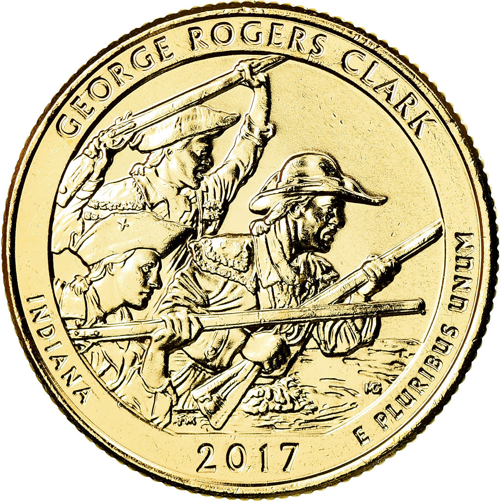 Munten, Verenigde Staten, Quarter, 2017, Denver, UNC-, Copper-Nickel Clad Copper