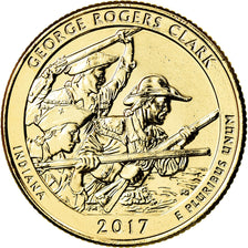 Munten, Verenigde Staten, Quarter, 2017, Denver, UNC-, Copper-Nickel Clad Copper