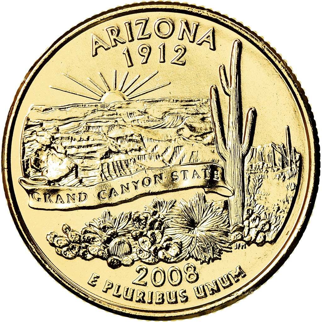 Coin, United States, Quarter, 2008, U.S. Mint, Philadelphia, MS(63)
