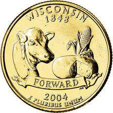 Coin, United States, Quarter, 2004, U.S. Mint, Denver, MS(63), Copper-Nickel