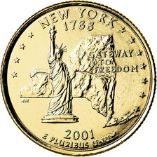 Coin, United States, Quarter, 2001, U.S. Mint, Denver, MS(63), Copper-Nickel