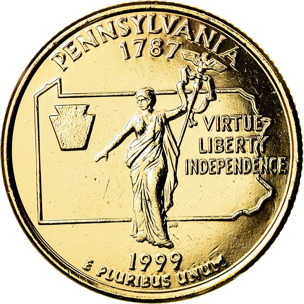 Moneda, Estados Unidos, Quarter, 1999, U.S. Mint, Denver, SC, Cobre - níquel