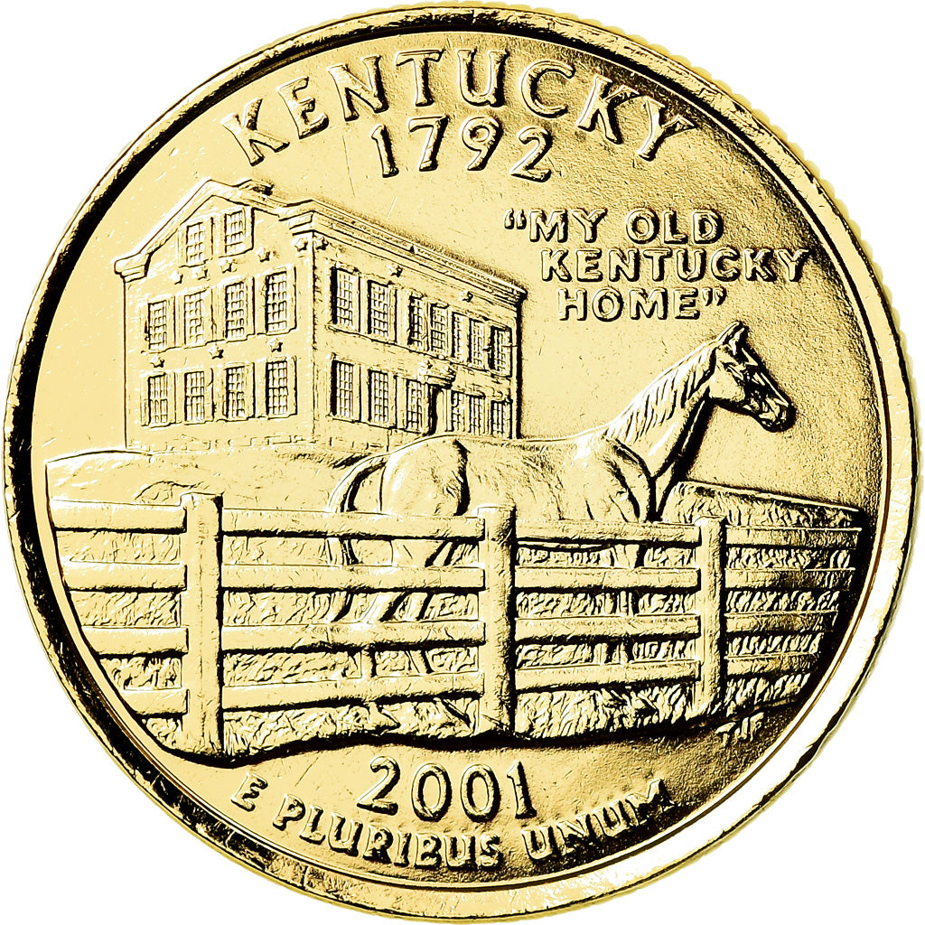 Moeda, Estados Unidos da América, Quarter, 2001, U.S. Mint, Denver, MS(63)