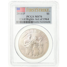 Monnaie, États-Unis, Dollar, 2014, Philadelphie, Civil Rights Act of 1964