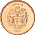 GUYANA, Dollar, 2005, Royal Mint, KM #50, MS(63), Copper Plated Steel, 17, 2.42