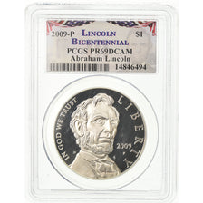 Coin, United States, Dollar, 2009, U.S. Mint, Philadelphia, Lincoln, PCGS