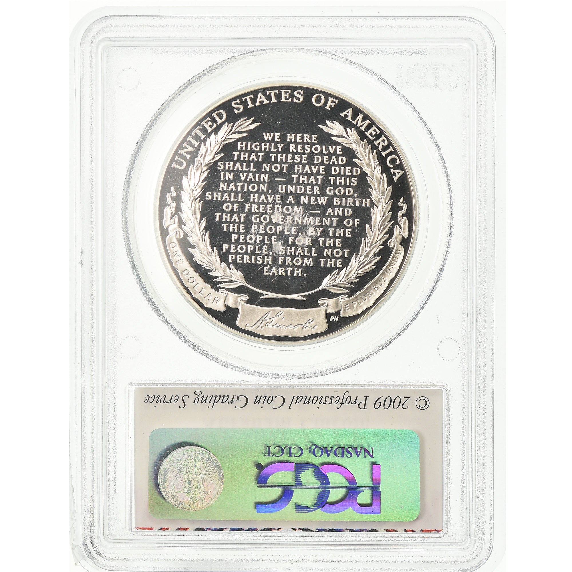 Coin, United States, Dollar, 2009, U.S. Mint, Philadelphia, Lincoln, PCGS