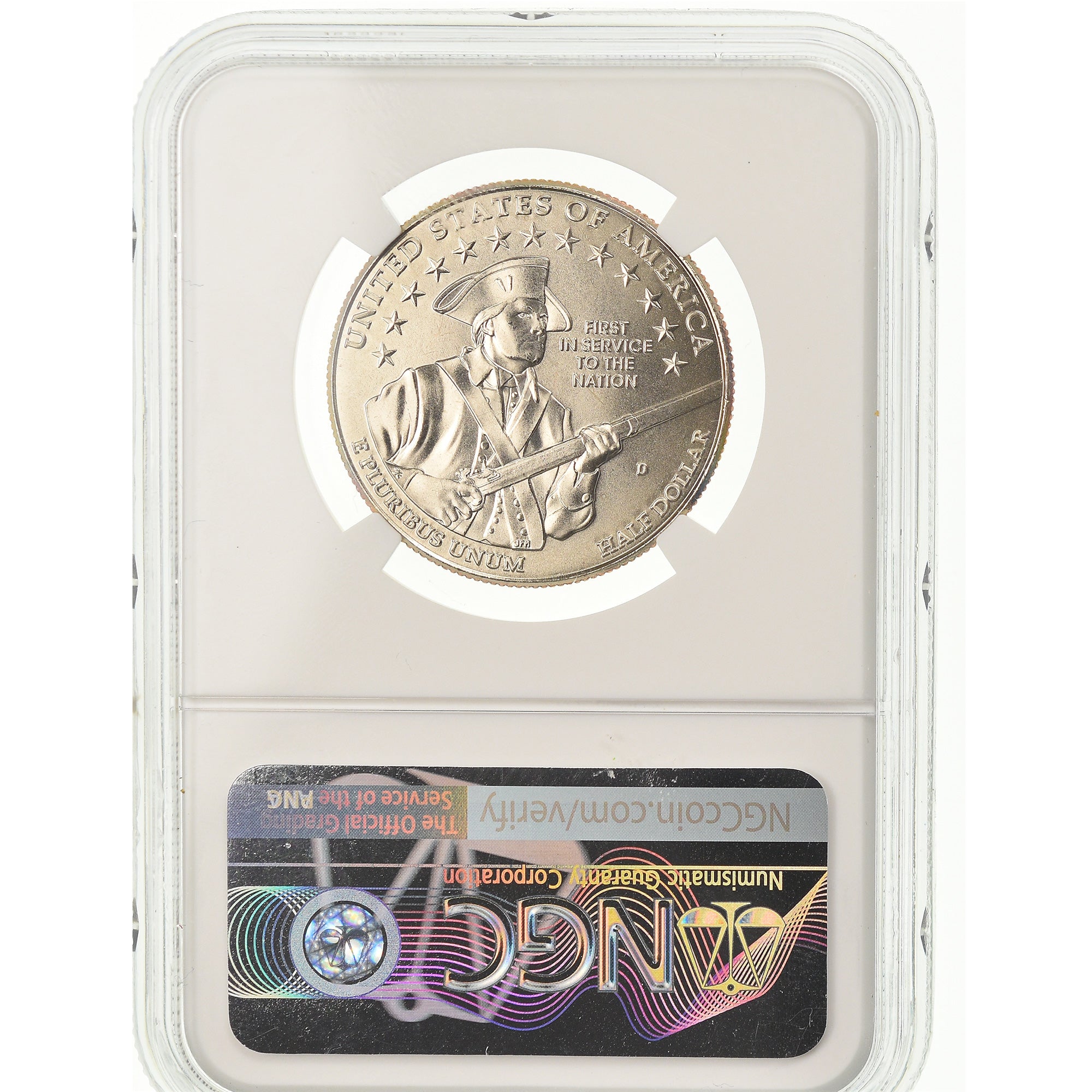Coin, United States, 1/2 Dollar, 2011, Dahlonega, US Army, NGC, MS69, MS(65-70)