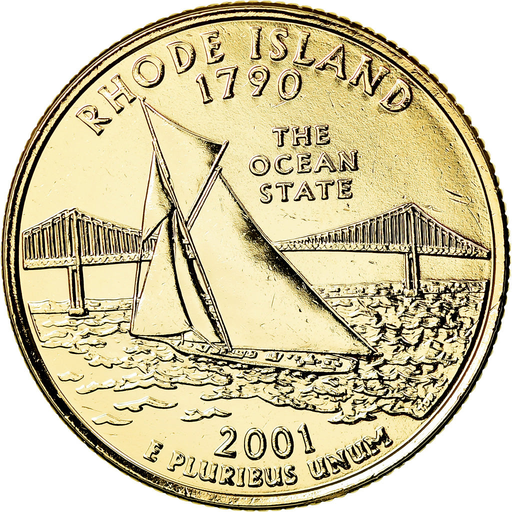 Moeda, Estados Unidos da América, Quarter, 2001, U.S. Mint, Denver, MS(63)