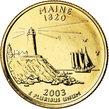 Moneta, Stati Uniti, Quarter, 2003, U.S. Mint, Denver, SPL, Rame ricoperto in