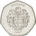 GUYANA, 10 Dollars, 2007, Royal Mint, KM #52, MS(63), Nickel Plated Steel, 23,..