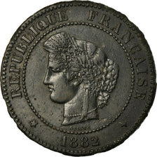 Moneta, Francja, Cérès, 5 Centimes, 1882, Paris, EF(40-45), Bronze, KM:821.1