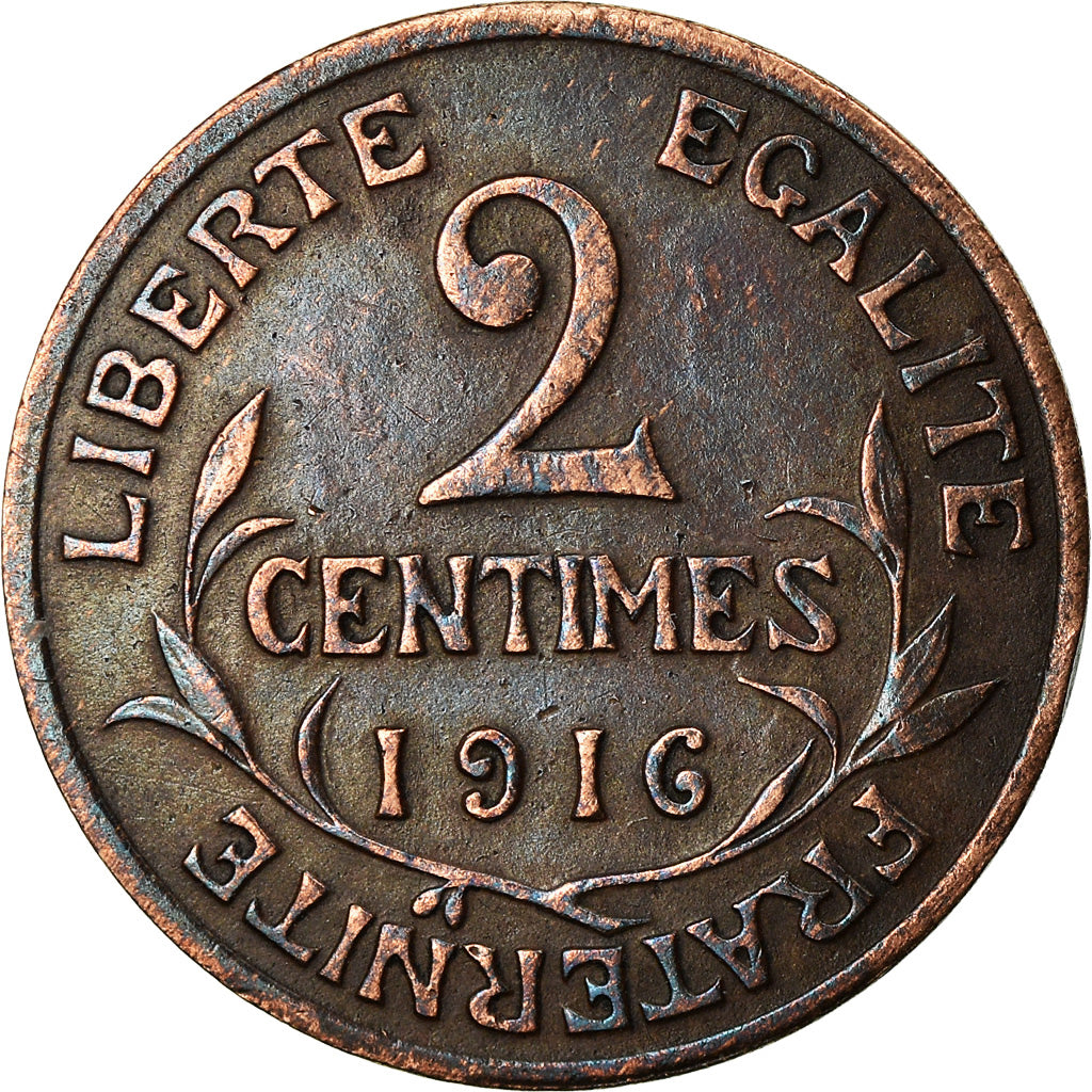 Monnaie, France, Dupuis, 2 Centimes, 1916, Paris, TTB, Bronze, Gadoury:107