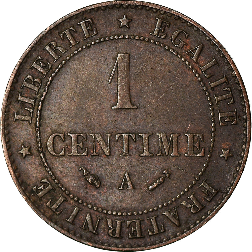 Monnaie, France, Cérès, Centime, 1882, Paris, TTB, Bronze, Gadoury:88