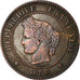 Monnaie, France, Cérès, 2 Centimes, 1890, Paris, TB+, Bronze, Gadoury:105