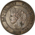 Moneta, Francja, Cérès, 2 Centimes, 1883, Paris, EF(40-45), Bronze, KM:827.1