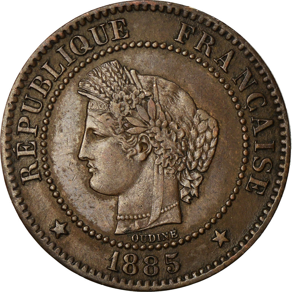 Coin, France, Cérès, 2 Centimes, 1885, Paris, EF(40-45), Bronze, KM:827.1
