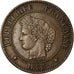 Munten, Frankrijk, Cérès, 2 Centimes, 1885, Paris, ZF, Bronze, KM:827.1