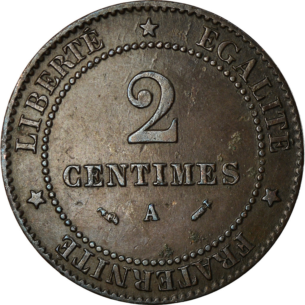 Coin, France, Cérès, 2 Centimes, 1896, Paris, EF(40-45), Bronze, KM:827.1