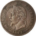 Moeda, França, Napoleon III, 2 Centimes, 1862, Strasbourg, VF(20-25)